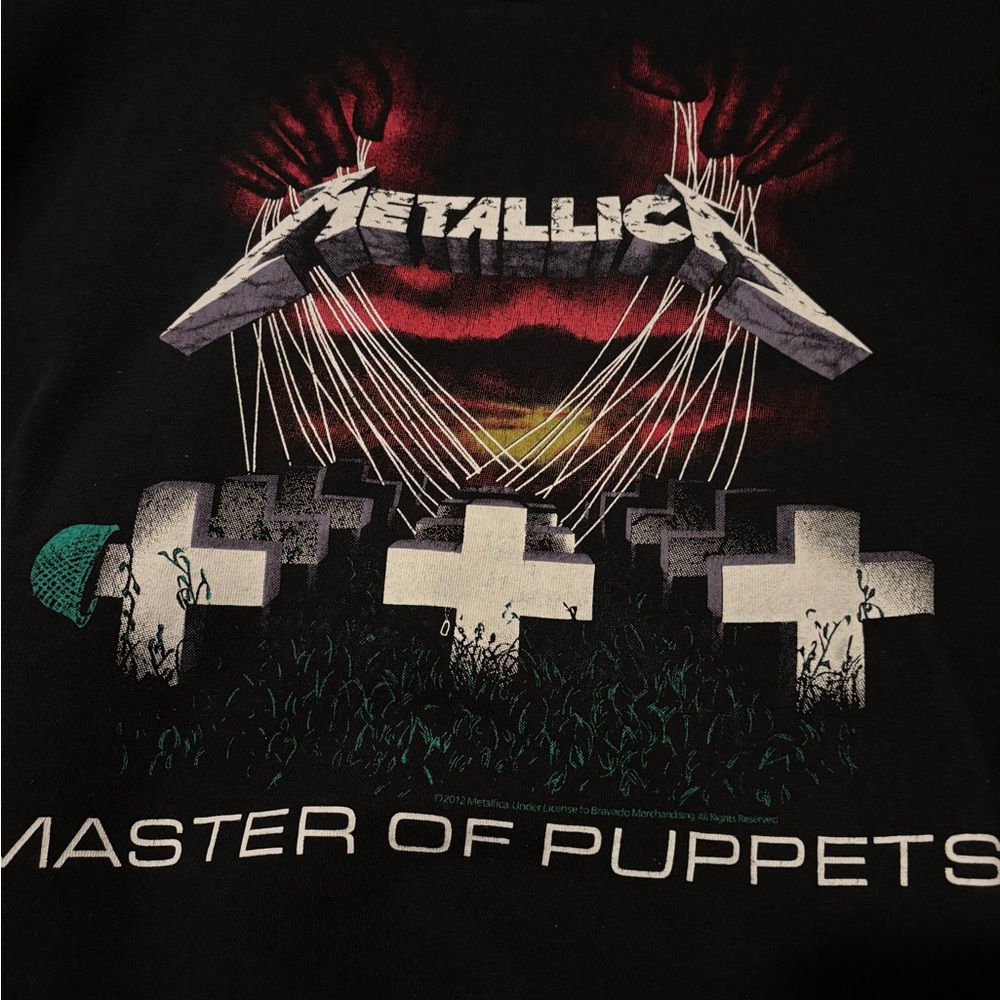 Bravado Metallica Black Graphic Crewneck Sweater - Picture 2 of 4